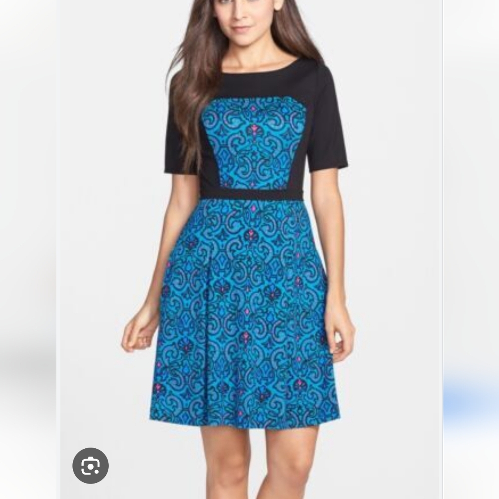 Tracy Reese Blue Paisley Dress 12